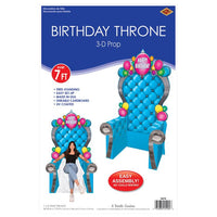 Pink 3-D 1st Birthday Throne Prop (1 per package)