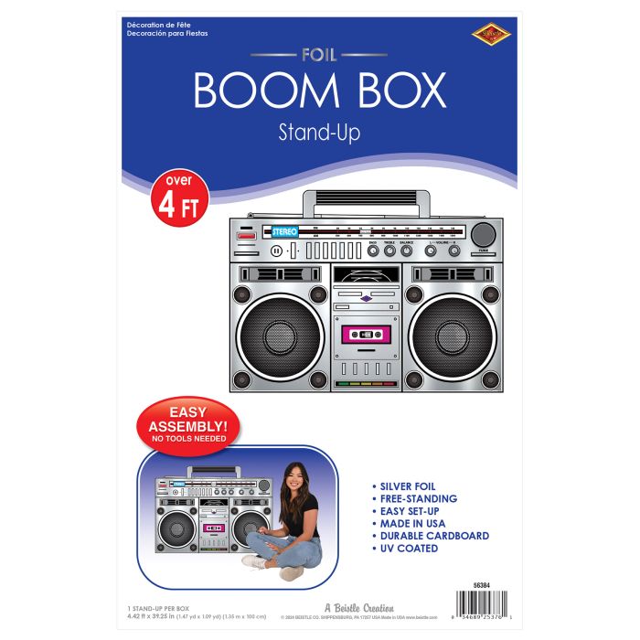 4 Pack Bulk Boom Box Stand-Up