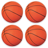 Plastic Basketball Placemats - Bulk 48 Pack