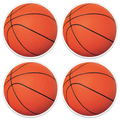 Plastic Basketball Placemats - Bulk 48 Pack