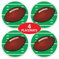 48 Pack Bulk Plastic Football Placemats