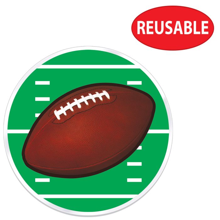 48 Pack Bulk Plastic Football Placemats