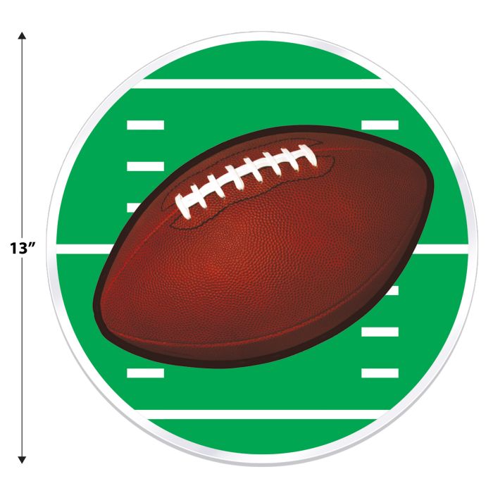 48 Pack Bulk Plastic Football Placemats
