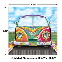 192 Pack Beistle Hippie Bus Luncheon Napkins