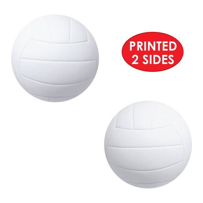 240 Pack Bulk Volleyball Cutout Decorations