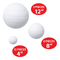 240 Pack Bulk Volleyball Cutout Decorations