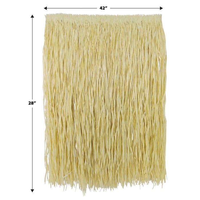 12 Pack Bulk Natural Colored King Size Hula Skirt