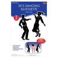 8 Pack Bulk 50's Dancing Silhouette Stand-Ups