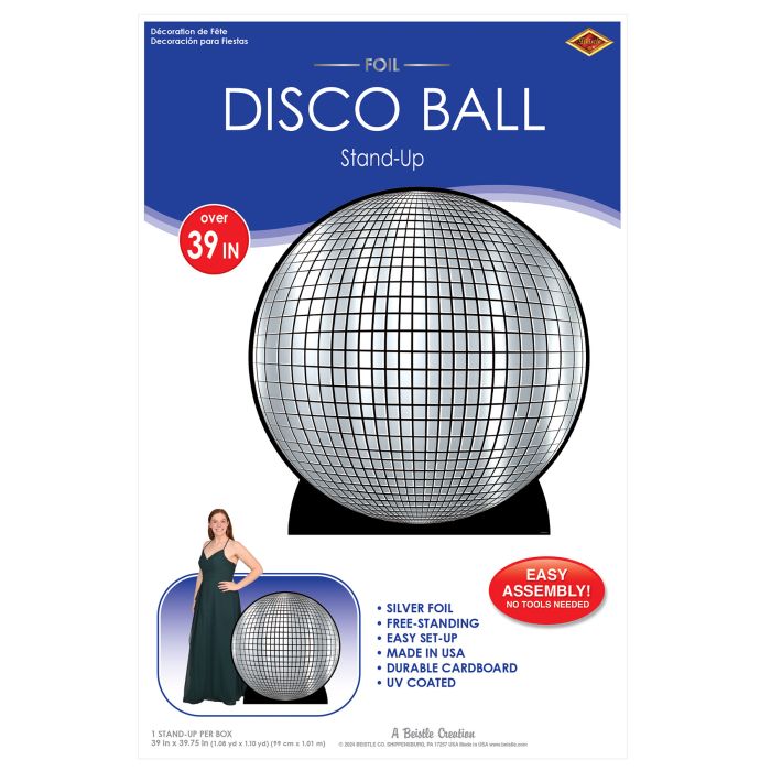 4 Pack Bulk Disco Ball Stand-Up