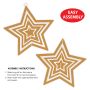 12 Pack Beistle Gold 3-D Plastic Star Centerpiece
