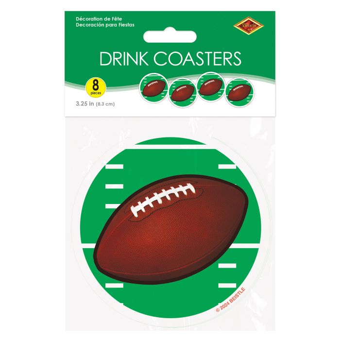 96 Pack Bulk Football Coasters