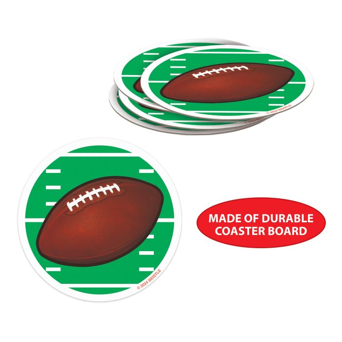 96 Pack Bulk Football Coasters