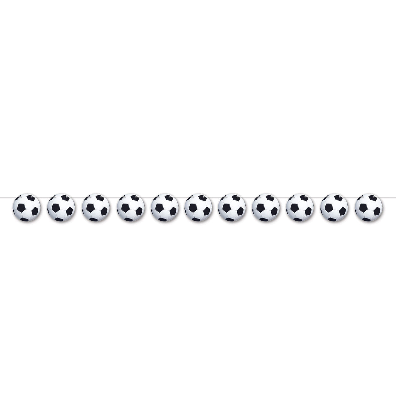 Soccer Ball Streamer - Bulk 12 Pack