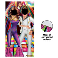 Disco Couple Photo Prop Stand-Up (1 per package)