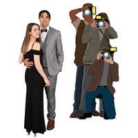 Disco Couple Photo Prop Stand-Up (1 per package)