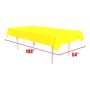 12 Pack Bulk Yellow Plastic Rectangular Tablecover