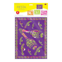 48 Pack Bulk Plastic Fiesta Picado Style Placemats