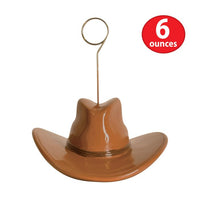 6 Pack Bulk Cowboy Hat Photo/Balloon Holder