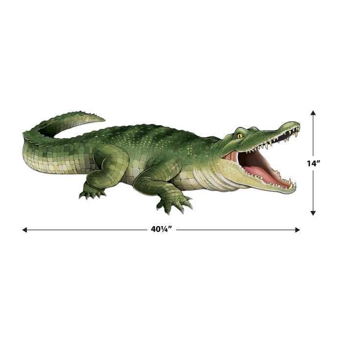 12 Pack Bulk Jointed Crocodile Wall Decoration
