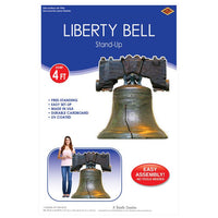 4 Pack Bulk Liberty Bell Stand-Up Decoration