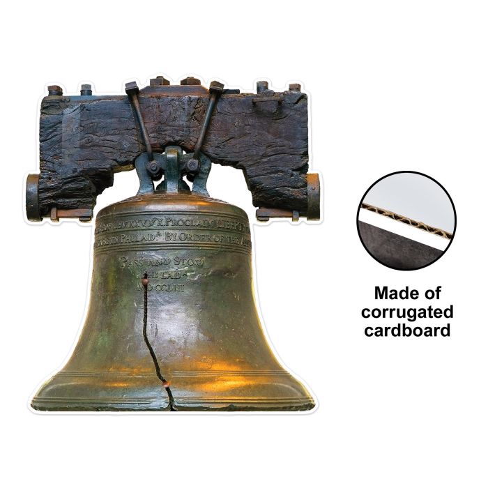 4 Pack Bulk Liberty Bell Stand-Up Decoration