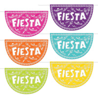 Fiesta Picado Style Plastic Buntings - Bulk/72 Buntings