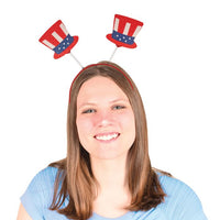 12 Pack Bulk Patriotic Top Hat Boppers