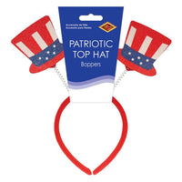 12 Pack Bulk Patriotic Top Hat Boppers