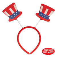 12 Pack Bulk Patriotic Top Hat Boppers
