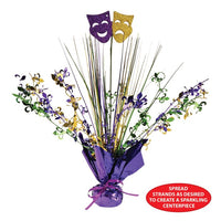 12 Pack Bulk Mardi Gras Gleam 'N Spray Centerpiece