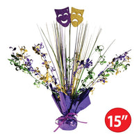 12 Pack Bulk Mardi Gras Gleam 'N Spray Centerpiece