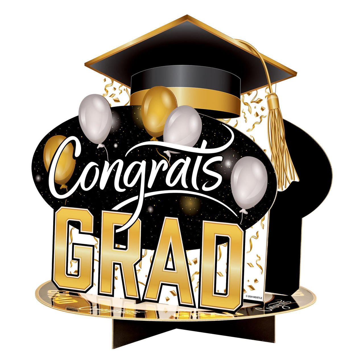 3-D Congrats Grad Centerpiece - Bulk 12 Pack