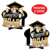 12 Pack Bulk 3-D Congrats Grad Centerpiece
