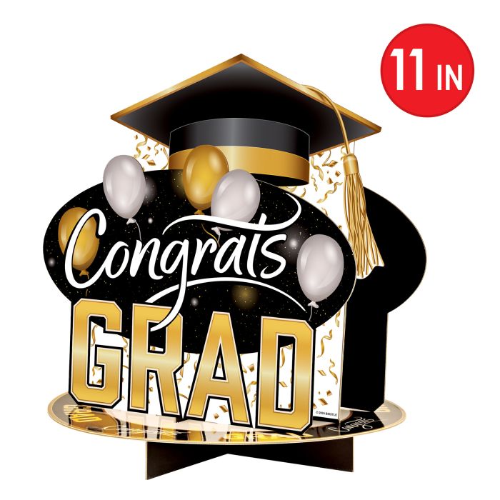 12 Pack Bulk 3-D Congrats Grad Centerpiece