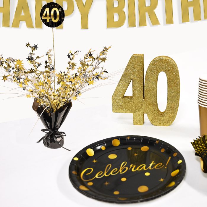 12 Pack Bulk Happy Birthday Gleam 'N Spray Centerpiece