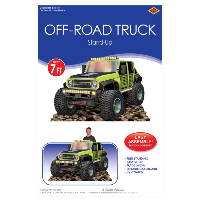 Green Off-Road Truck Stand-Up (1 per package)