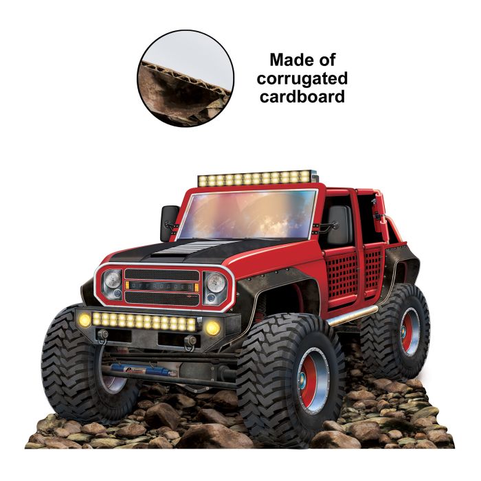 Red Off-Road Truck Stand-Up (1 per package)