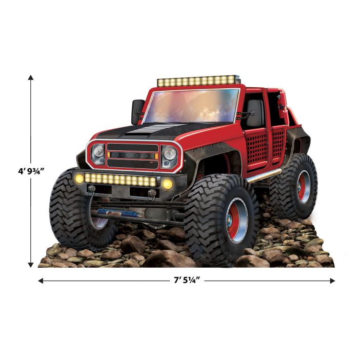 4 Pack Bulk Red Off-Road Truck Stand-Up