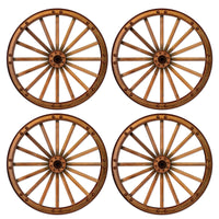 Wagon Wheel Cutout Decorations - Bulk 48 Pack