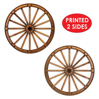48 Pack Bulk Wagon Wheel Cutout Decorations