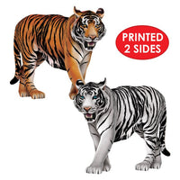 12 Pack Bulk Jointed Tiger Wall Decoration