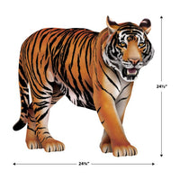12 Pack Bulk Jointed Tiger Wall Decoration