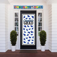 12 Pack Bulk Blue Congrats Grad Door Cover