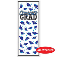 12 Pack Bulk Blue Congrats Grad Door Cover