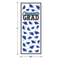 12 Pack Bulk Blue Congrats Grad Door Cover