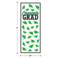 12 Pack Bulk Green Congrats Grad Door Cover