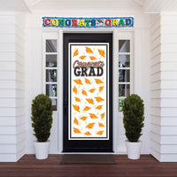 12 Pack Bulk Orange Congrats Grad Door Cover