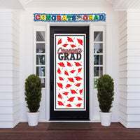 12 Pack Bulk Red Congrats Grad Door Cover
