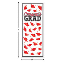 12 Pack Bulk Red Congrats Grad Door Cover