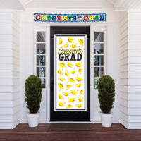 12 Pack Bulk Yellow Congrats Grad Door Cover